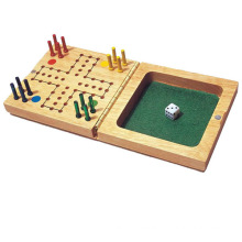 Juego de mesa de madera ludo